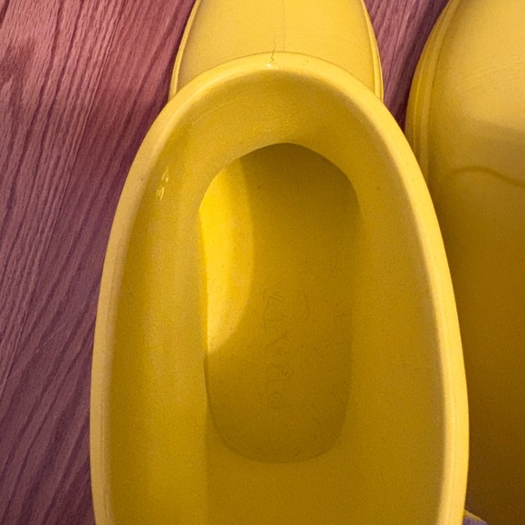 Prada Yellow Rain Boots Size 37 / 7 Great Condition - Picture 6 of 8